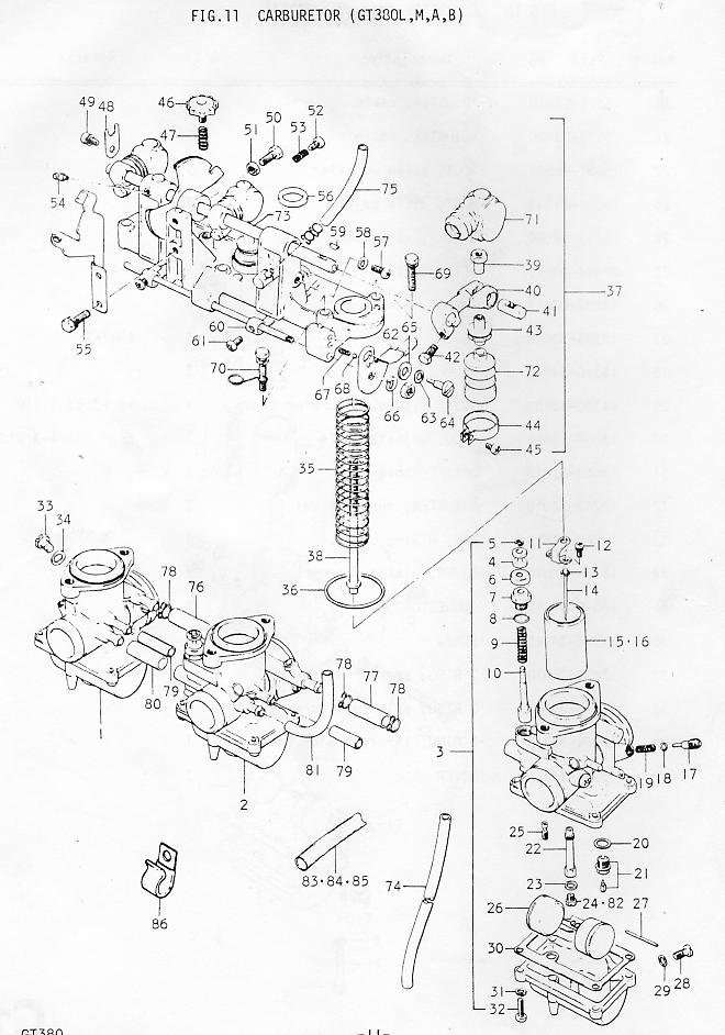 380 170. Suzuki gt380 система смазки. Suzuki gt380 lubricate System. Technometra Parts manual.
